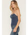 Image #4 - Cleo + Wolf Women's Medium Wash Cleo Strapless Denim Corset, Medium Wash, hi-res