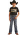 Image #2 - Rock & Roll Denim Boys' Medium Vintage Wash Stretch Bootcut Jeans, Blue, hi-res