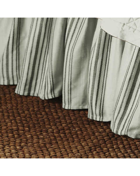 HiEnd Accents Prescott Taupe Stripe Bedskirt - King, Taupe, hi-res