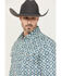 Image #2 - Wrangler Retro Men's Medallion Long Sleeve Snap Western Shirt, Cream, hi-res
