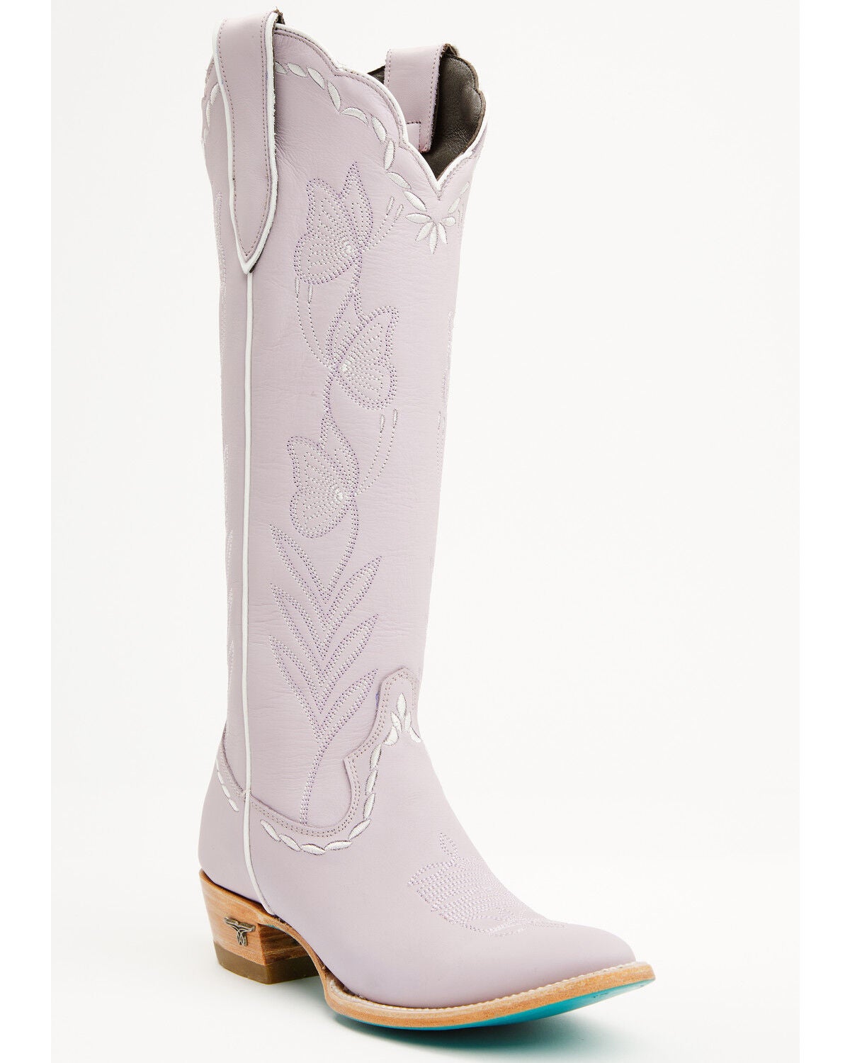 Lane Women's Sweet Memories Tall Western Boots - Round Toe, Lavender, hi-res