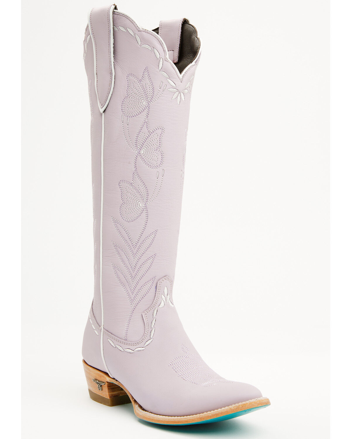Image #1 - Lane Women's Sweet Memories Tall Western Boots - Round Toe, Lavender, hi-res