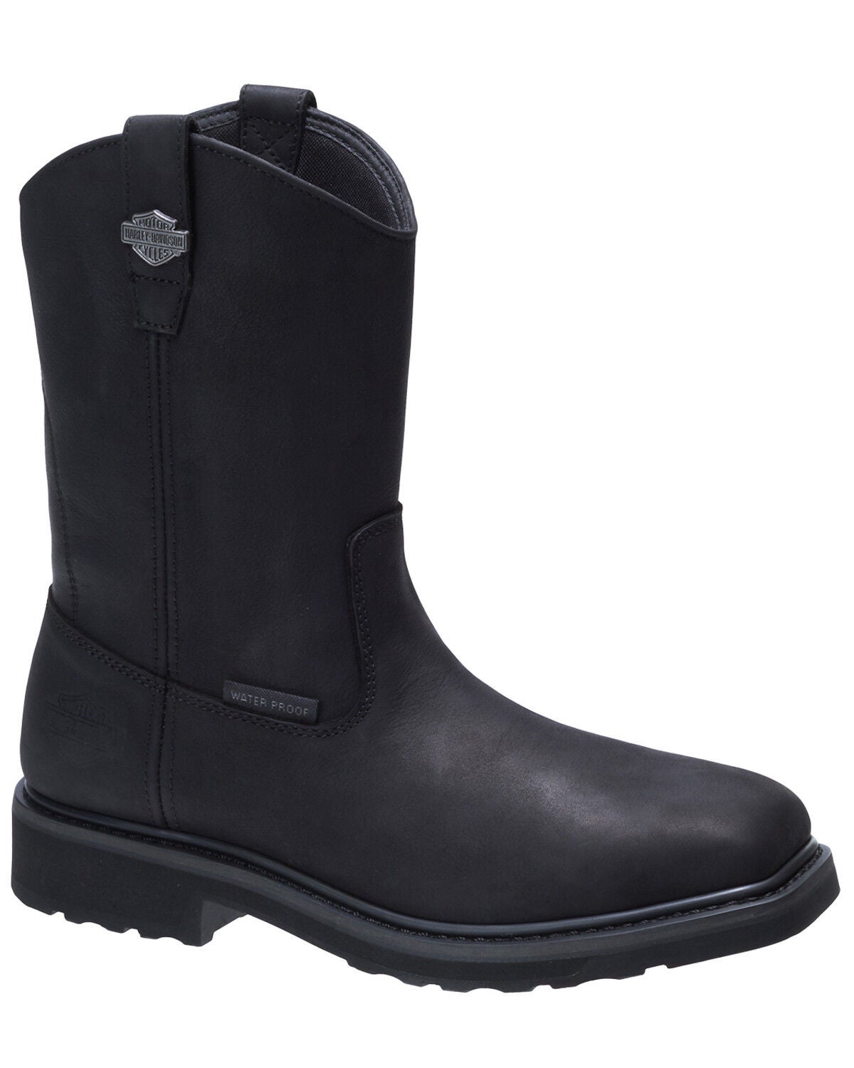 Harley Davidson Men's Altman Black Western Work Boots - Composite Toe, Black, hi-res