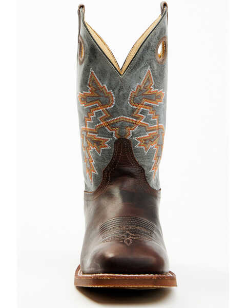 Image #4 - Justin Men's Bender Western Boots - Broad Square Toe, Brown, hi-res