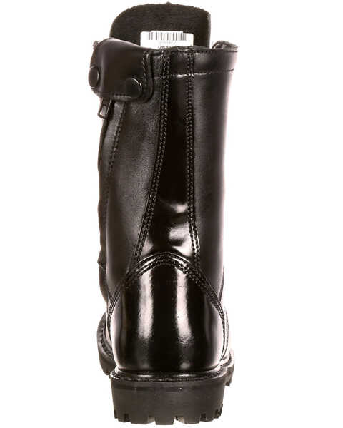 Image #4 - Rocky Women's Side Zipper Work Boots - Round Toe, Black, hi-res