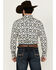 Image #4 - Cody James Men's Down Yonder Southwestern Print Long Sleeve Pearl Snap Western Shirt - Tall, Ivory, hi-res