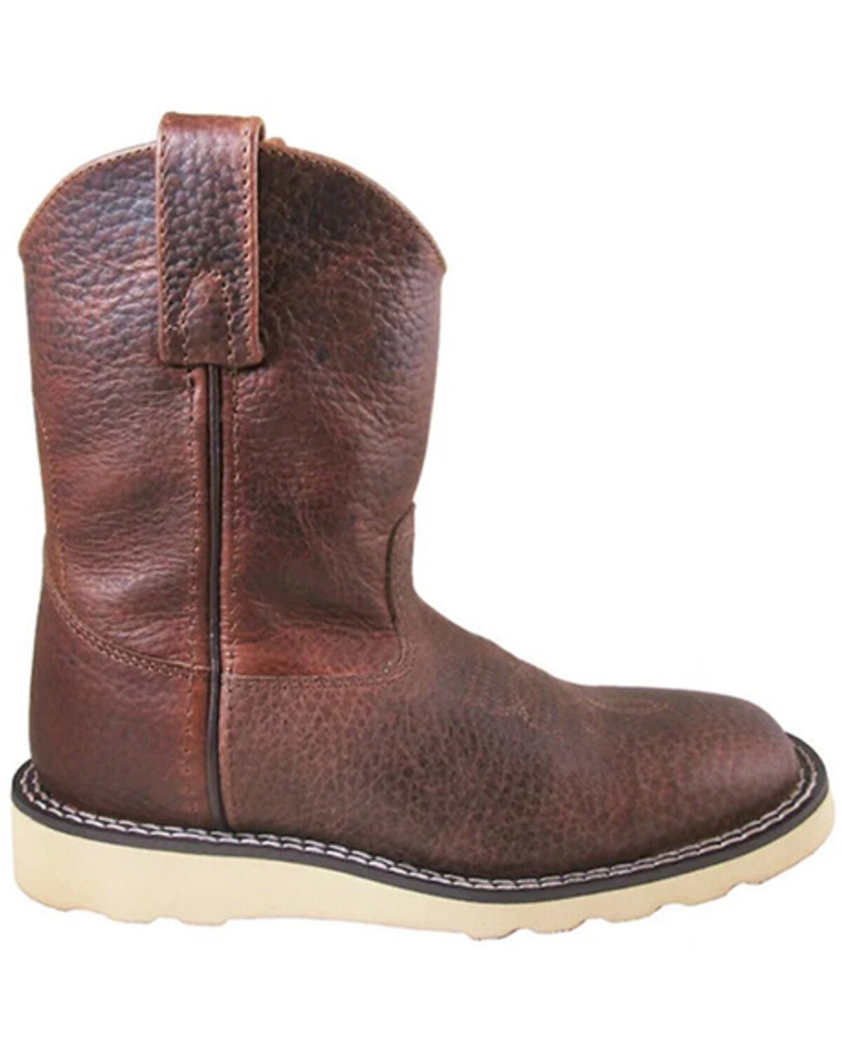 Smoky Mountain Boys' Branson Western Boots - Broad Square Toe, Brown, hi-res