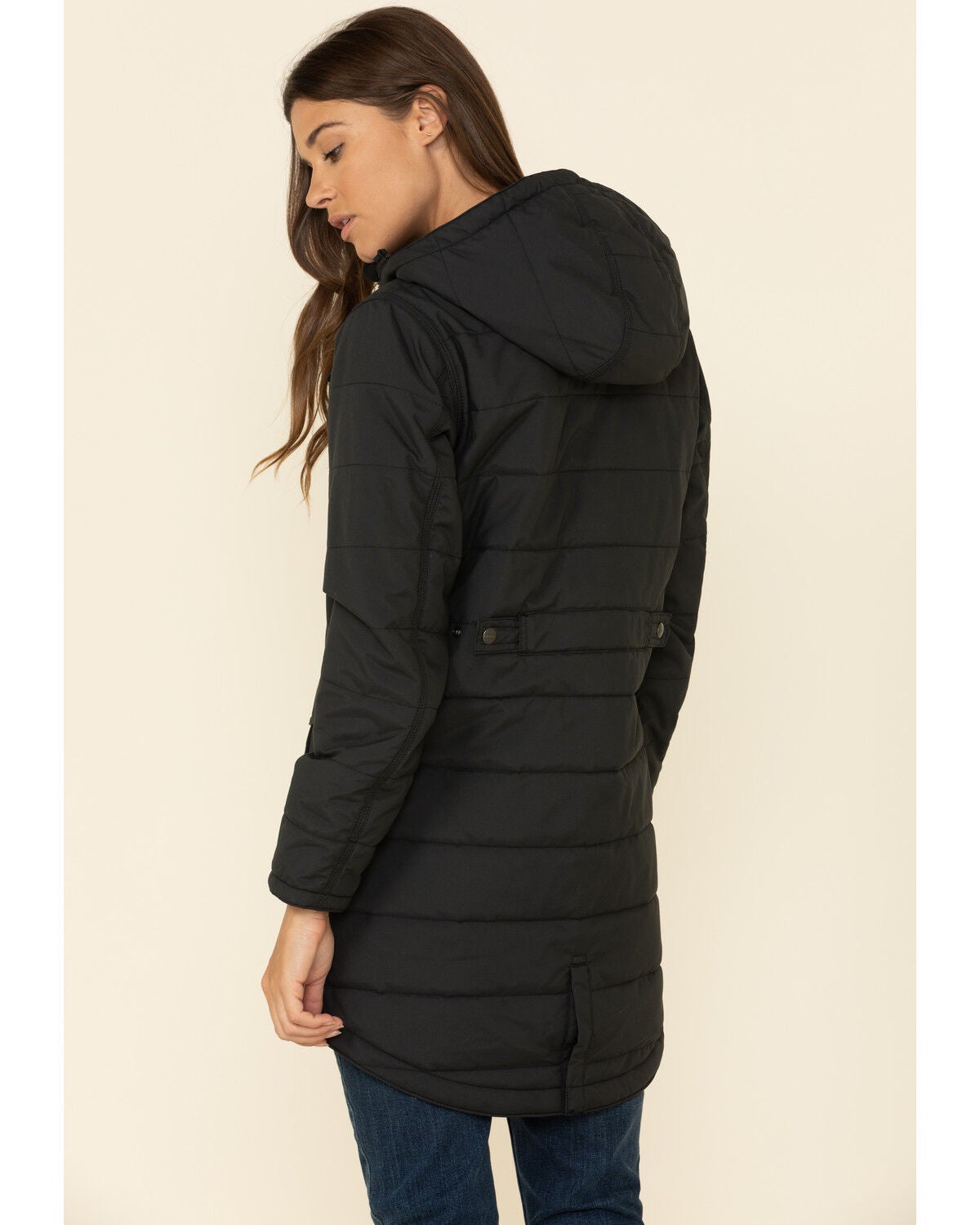 black work coat womens