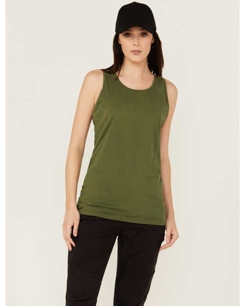 Dovetail Workwear Women's Solid Tank , Green, hi-res