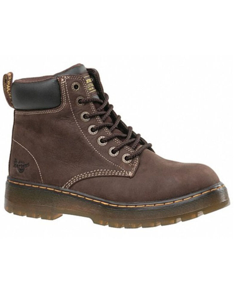Dr. Martens Men's Winch Ex Wide Work Boots - Steel Toe, Brown, hi-res