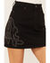 Image #2 - Idyllwind Women's Burbank Embroidered And Studded Stretch Denim Skirt, Black, hi-res