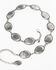 Image #4 - Tony Lama Antiqued Concho Link Hip Belt, Silver, hi-res