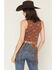 Image #4 - Rock & Roll Denim Women's Icon Fringe Tank, Brown, hi-res