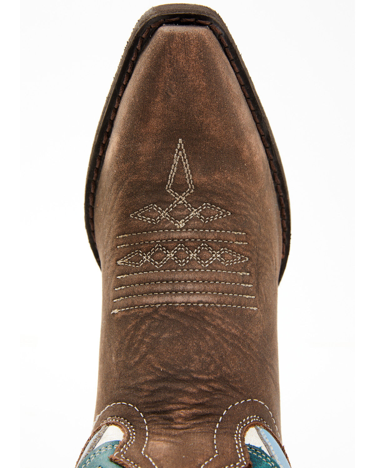 Image #6 - Laredo Women's Western Fashion Boots - Snip Toe, Cream/brown, hi-res