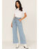 Image #1 - Lola Women's Light Wash High Rise Reese Wide Jeans, Blue, hi-res