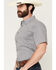 Image #2 - Cody James Men's Astro Geo Print Short Sleeve Button-Down Stretch Western Shirt, Grey, hi-res