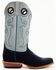 Image #2 - Horse Power Men's Marine Roughout Western Boots - Broad Square Toe, Navy, hi-res