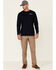 Image #2 - Wrangler FR Men's Flag Back Graphic Long Sleeve Work T-Shirt - Big, Navy, hi-res
