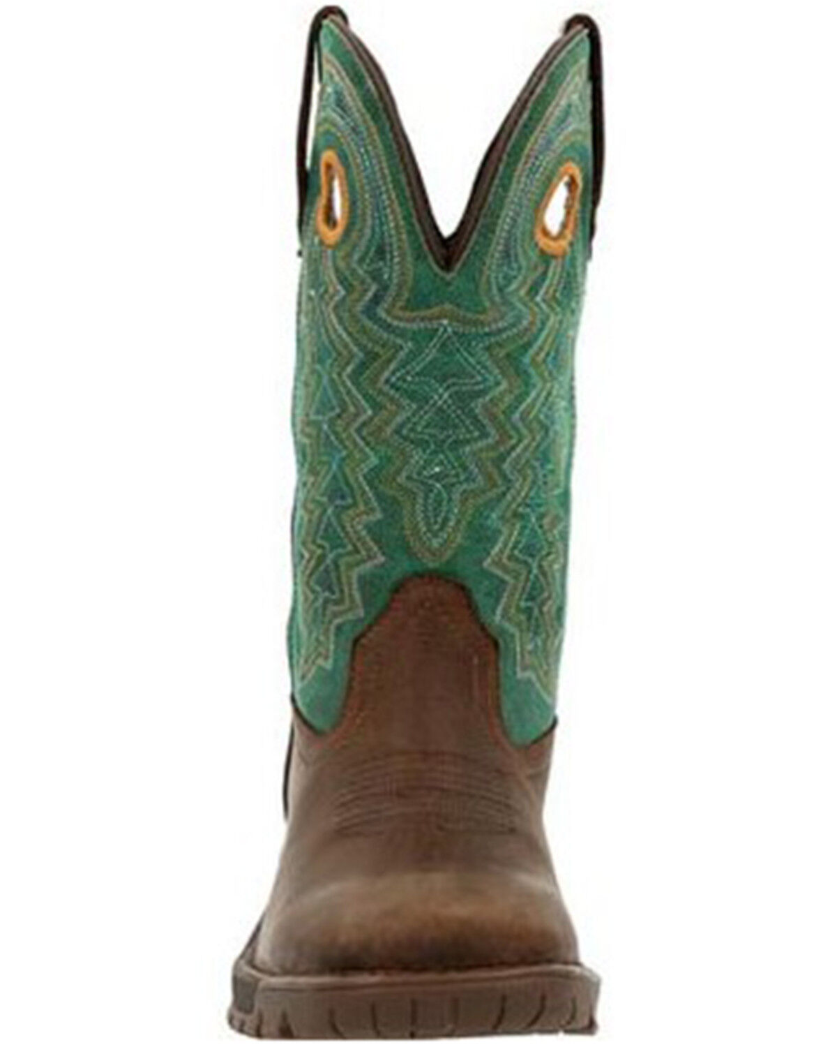 Image #4 - Rocky Women's Legacy 32 Western Boots - Square Toe, Green/brown, hi-res