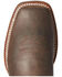 Ariat Men's Creston Western Performance Boots - Broad Square Toe, Brown, hi-res