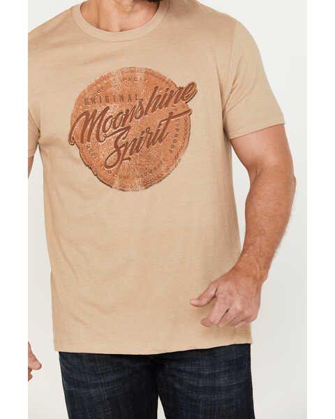 Image #3 - Moonshine Spirit Men's Label Maker Short Sleeve Graphic T-Shirt, Sand, hi-res