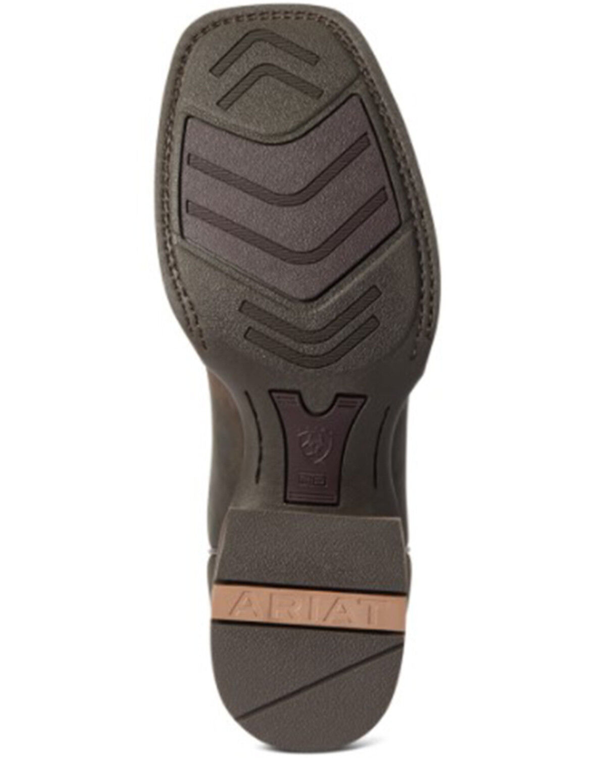 Image #5 - Ariat Men's Creston Western Performance Boots - Broad Square Toe, Brown, hi-res