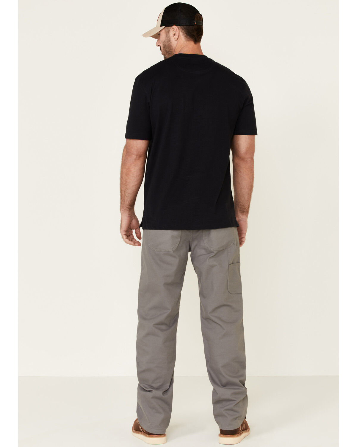Image #3 - Hawx Men's Steel Stretch Canvas Work Pants, Olive, hi-res