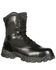 Rocky Men's 8" AlphaForce Zipper Waterproof Duty Boots, Black, hi-res