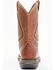 Brothers & Sons Men's Lite Western Performance Boots - Broad Square Toe, Brown, hi-res