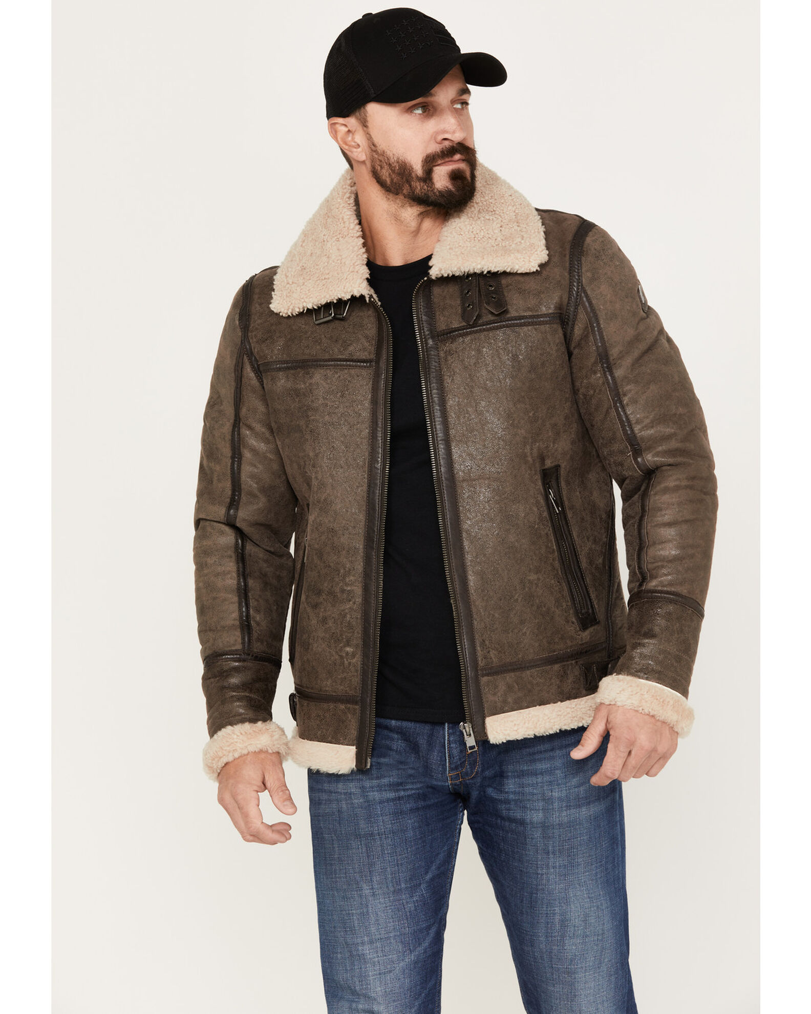 Mauritius Leather Men s Flight Jacket Sheplers