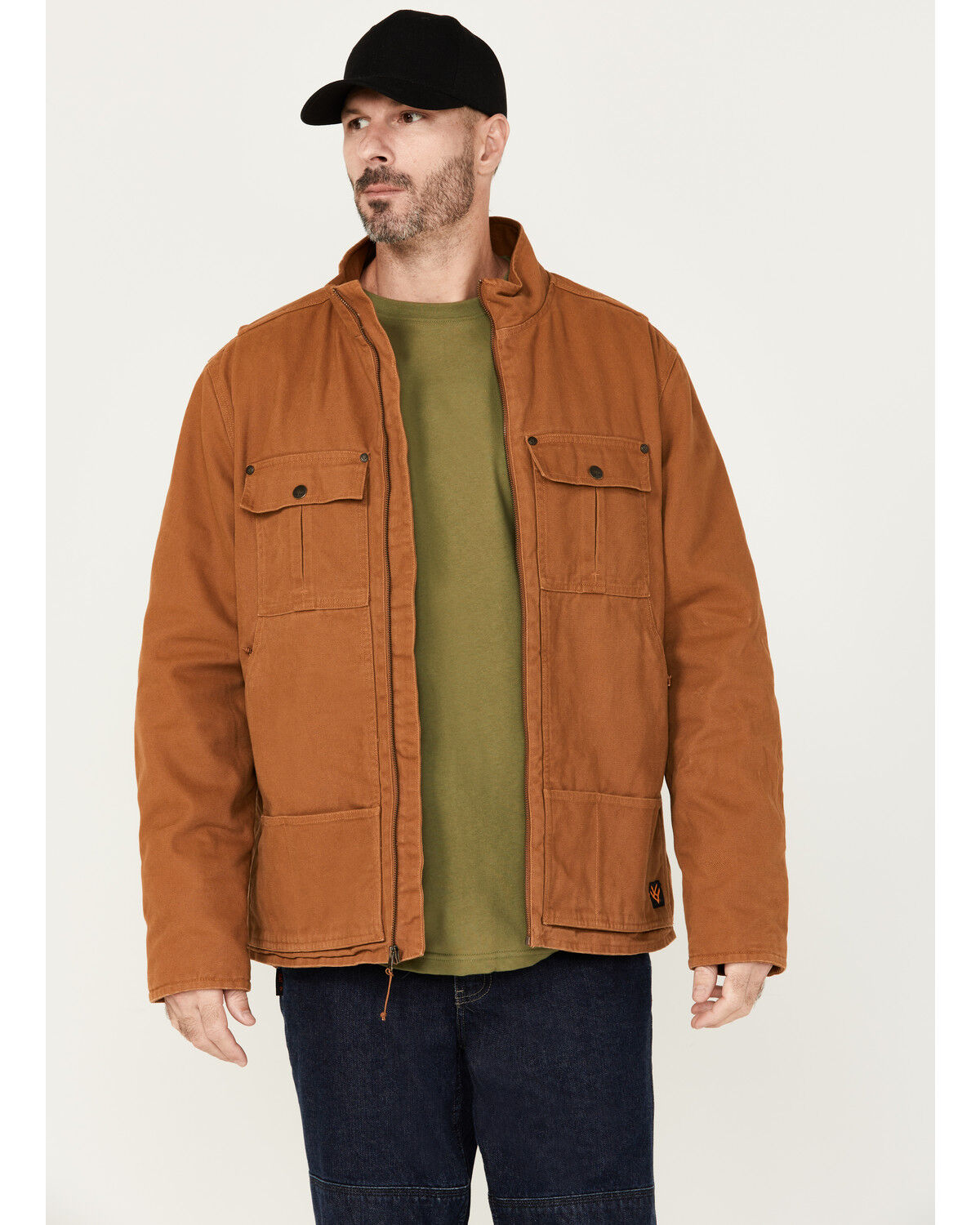 Image #1 - Hawx Men's Lined Duck Work Jacket, Rust Copper, hi-res