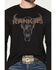 Image #3 - RANK 45&reg; Men's Honeycomb Logo Long Sleeve Graphic T-Shirt, Black, hi-res