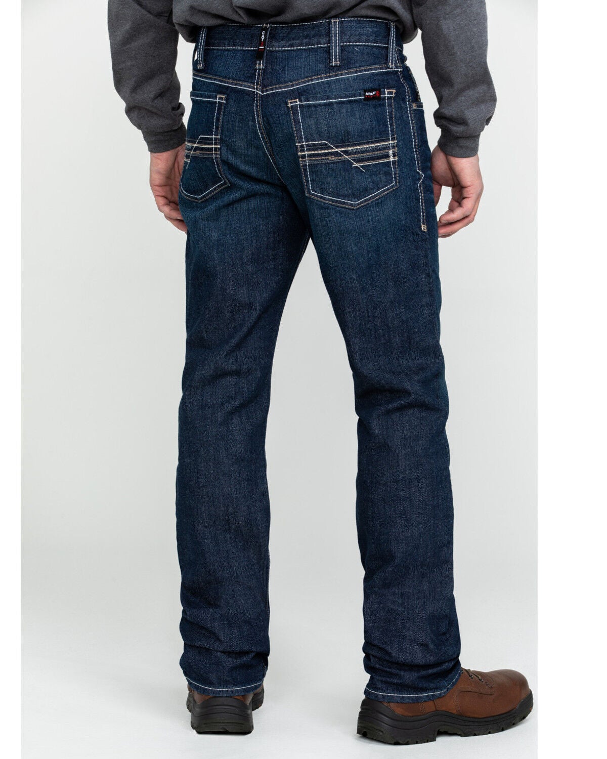 Image #3 - Ariat Men's FR M4 Durastretch Lineup Relaxed Straight Work Denim Jeans - Big, Blue, hi-res