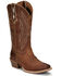 Image #1 - Justin Women's Rein Waxy Western Boots - Square Toe, Brown, hi-res