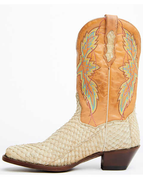 Image #3 - Dan Post Women's Queretaro Western Boots - Square Toe, Oryx, hi-res