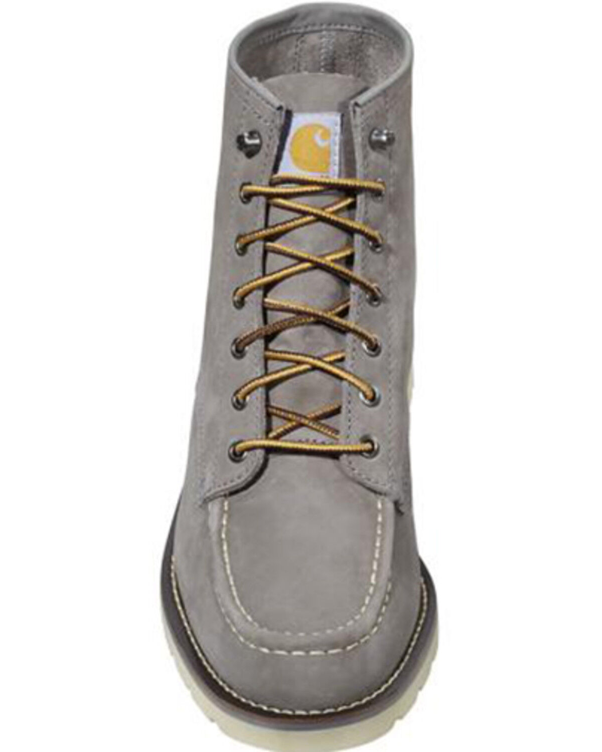 Image #3 - Carhartt Men's 6" Wedge Work Boots - Soft Toe, Grey, hi-res