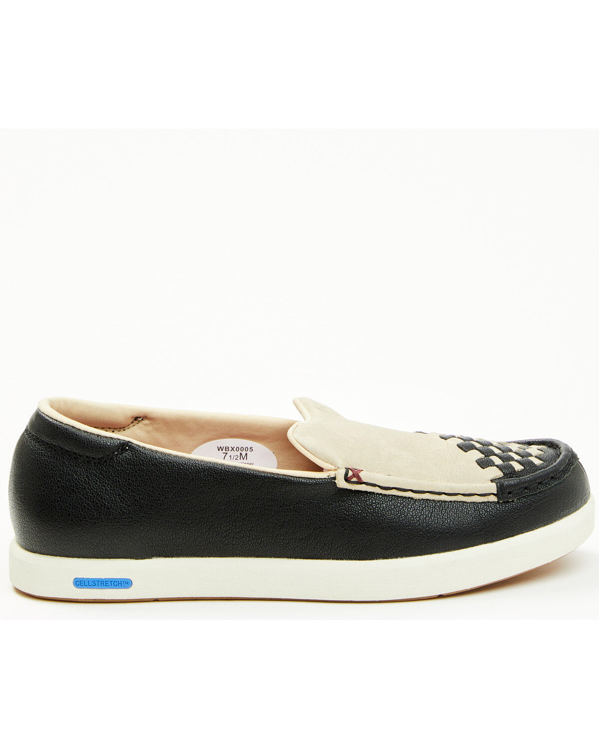 Image #2 - Twisted X Women's Slip-On Ultralite X Casual Shoes - Moc Toe, Black, hi-res