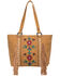 Montana West Women's Wrangler Floral Tote Bag, Mustard, hi-res