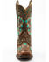 Corral Women's Studded Floral Embroidery Western Boots - Square Toe, Brown, hi-res