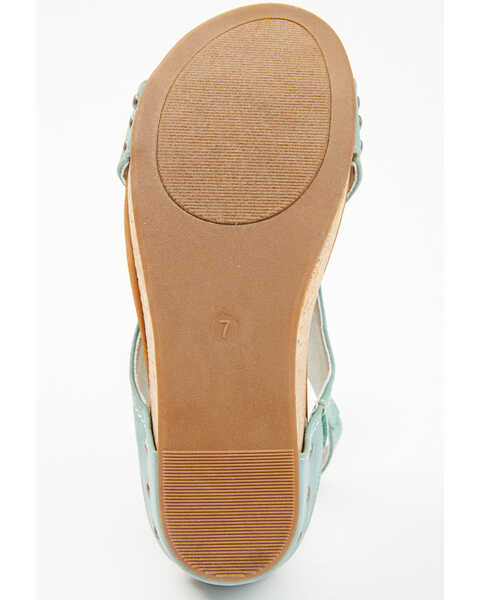Image #7 - Very G Women's Isabella Suede Sandals , Turquoise, hi-res
