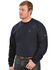 Ariat Men's FR Workwear Crew Long Sleeve Work T-Shirt - Big & Tall, Navy, hi-res