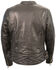 Image #3 - Milwaukee Leather Women's Crinkle Arm Lightweight Racer Leather Jacket - 4X, Black/purple, hi-res