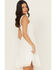 Image #2 - Miss Me Women's Eyelet Tiered Mini Dress, White, hi-res