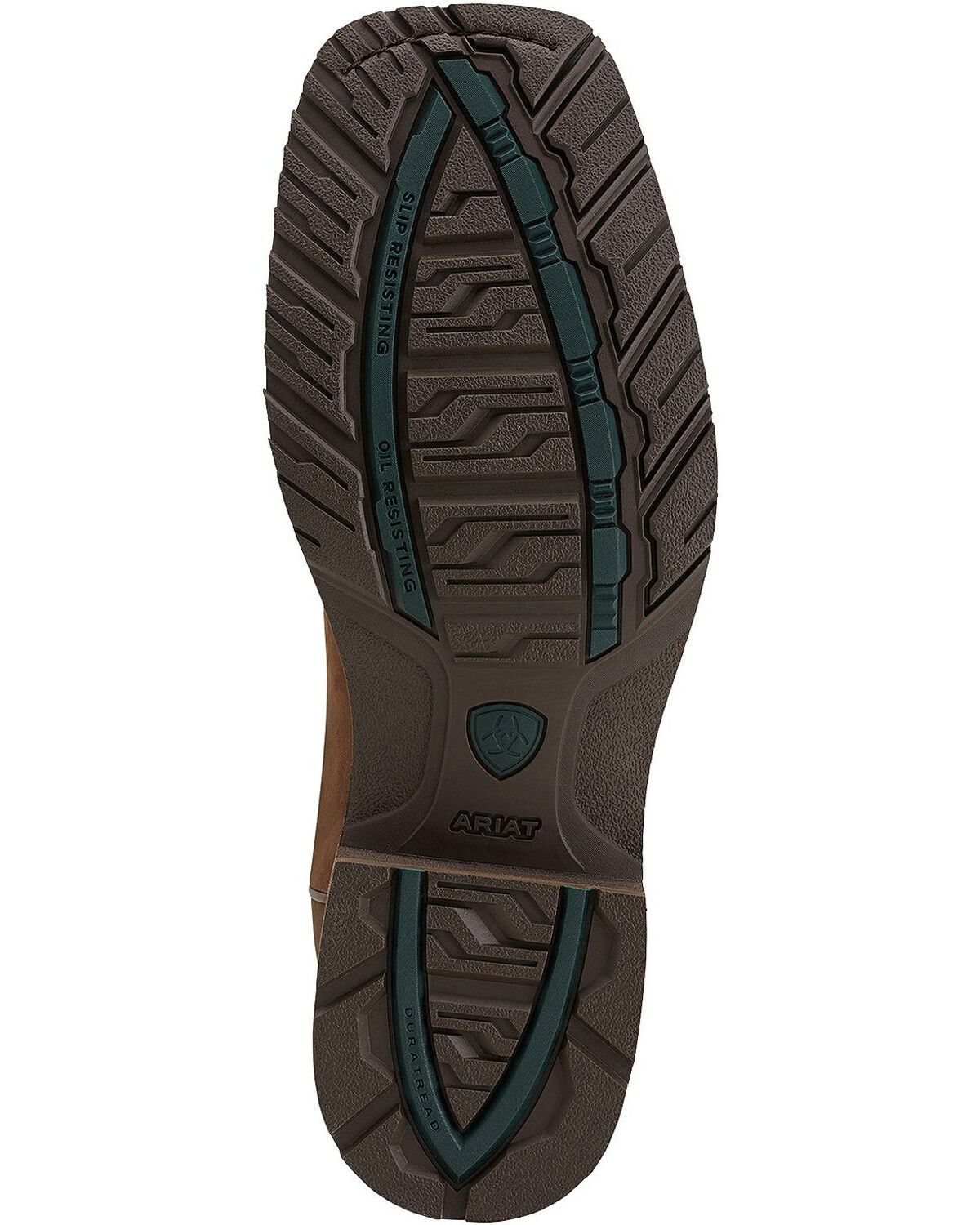 Image #10 - Ariat Hybrid Rancher Waterproof Pull On Work Boots - Square Toe, Brown, hi-res