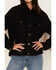 Image #3 - The Harley Jacket by DanielXDiamond: Women's Black Denim Jacket with Gold Fringe, Black, hi-res