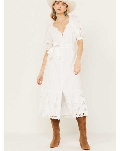 Image #1 - Cleobella Women's Marin Midi Dress, White, hi-res