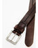 Image #2 - Brothers and Sons Men's Center Woven Detailed Belt , Brown, hi-res