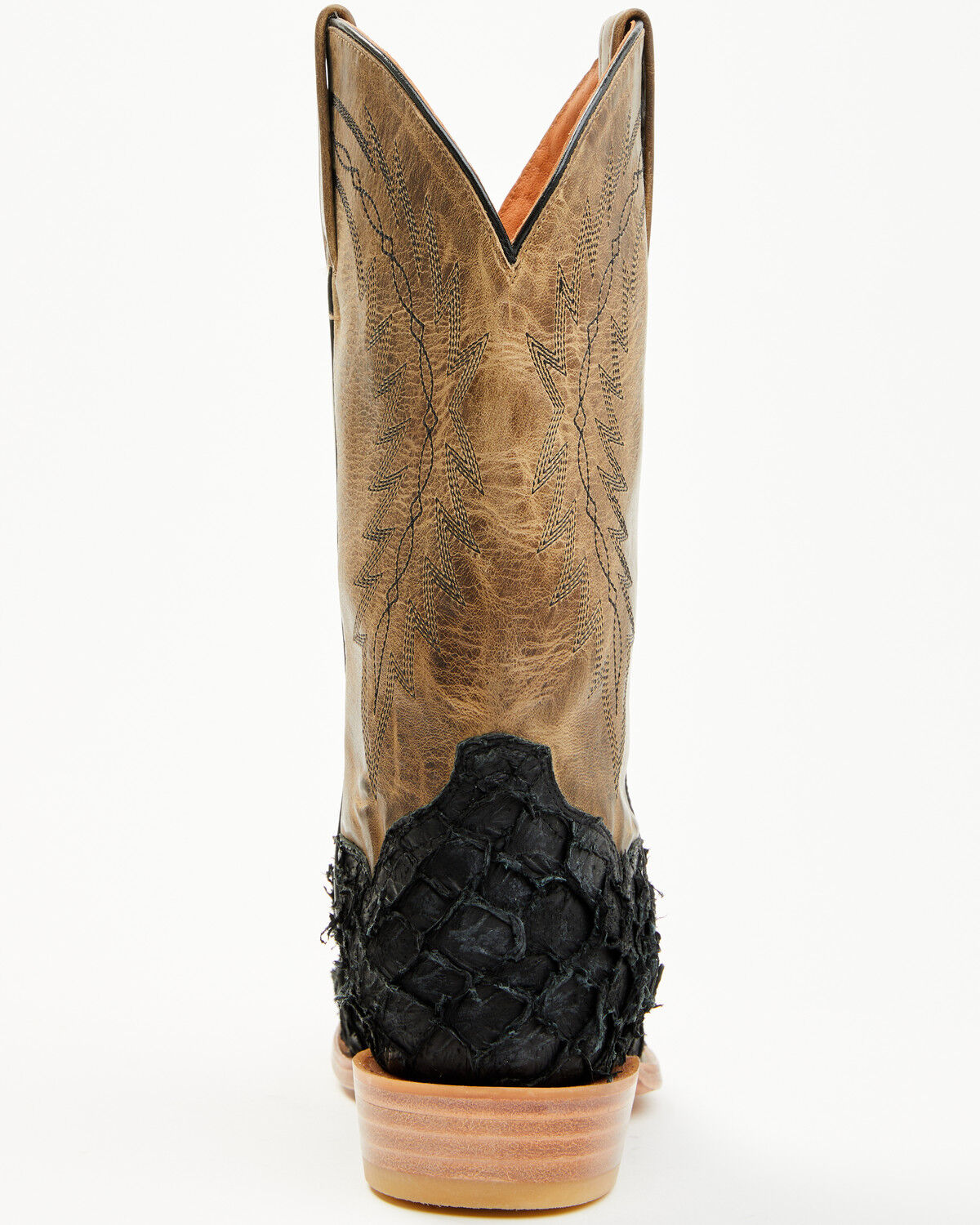 Image #5 - Cody James Men's Vaqueras Exotic Pirarucu Western Boots - Square Toe, Black, hi-res