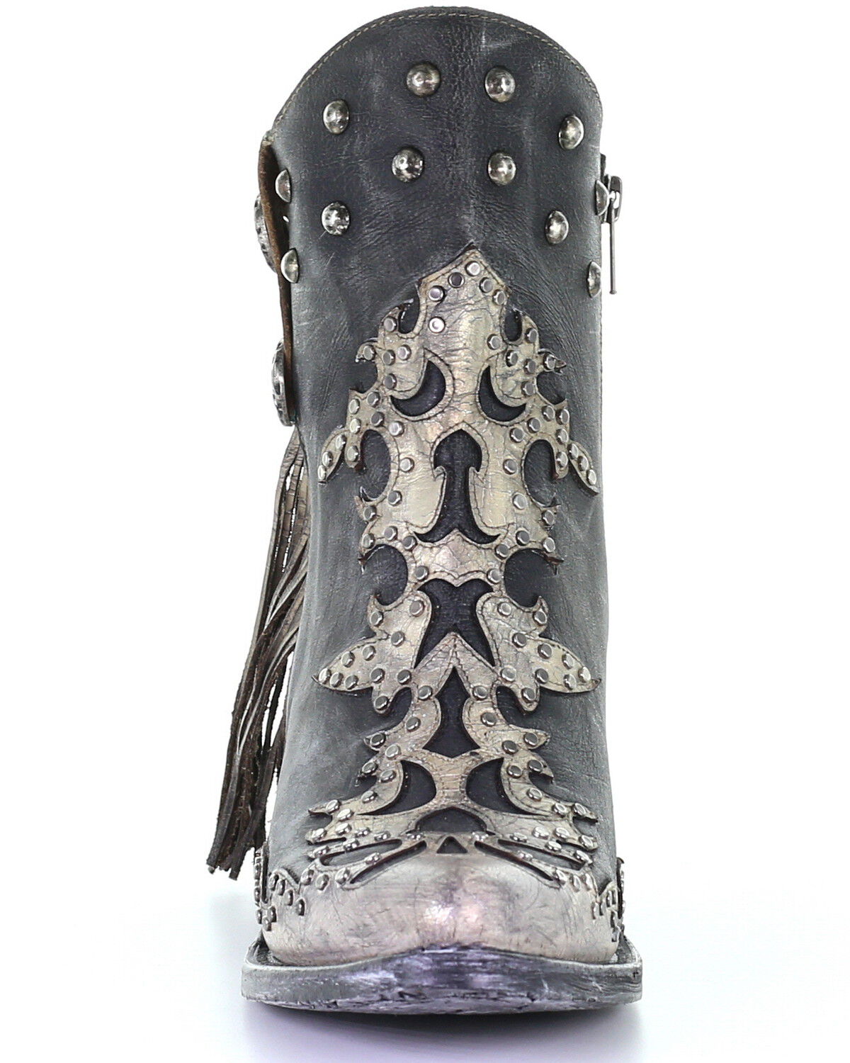 Image #5 - Corral Women's Metallic Overlay Fashion Booties - Round Toe, Multi, hi-res