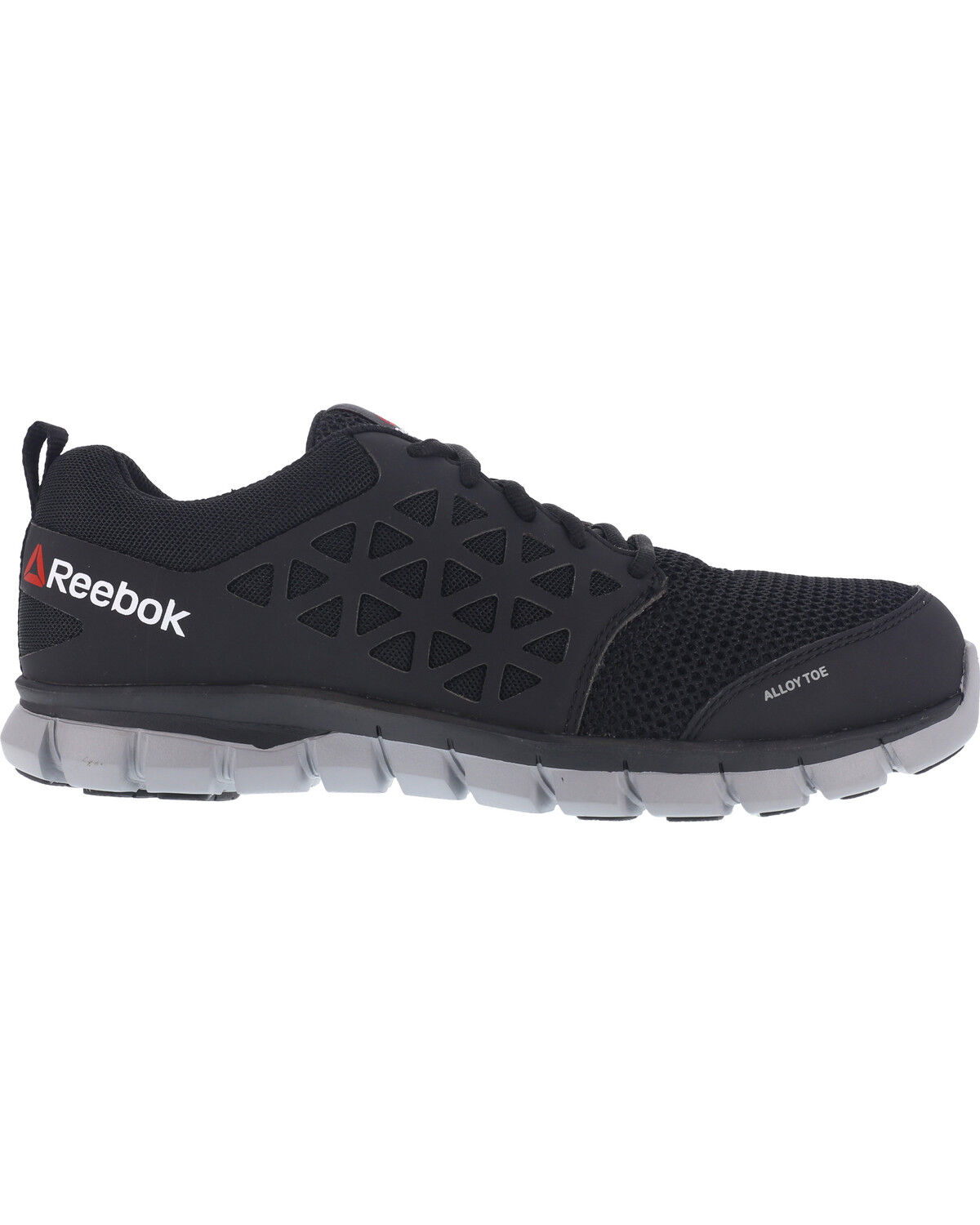 Image #3 - Reebok Men's Mesh Athletic Oxfords - Alloy Toe, Black, hi-res